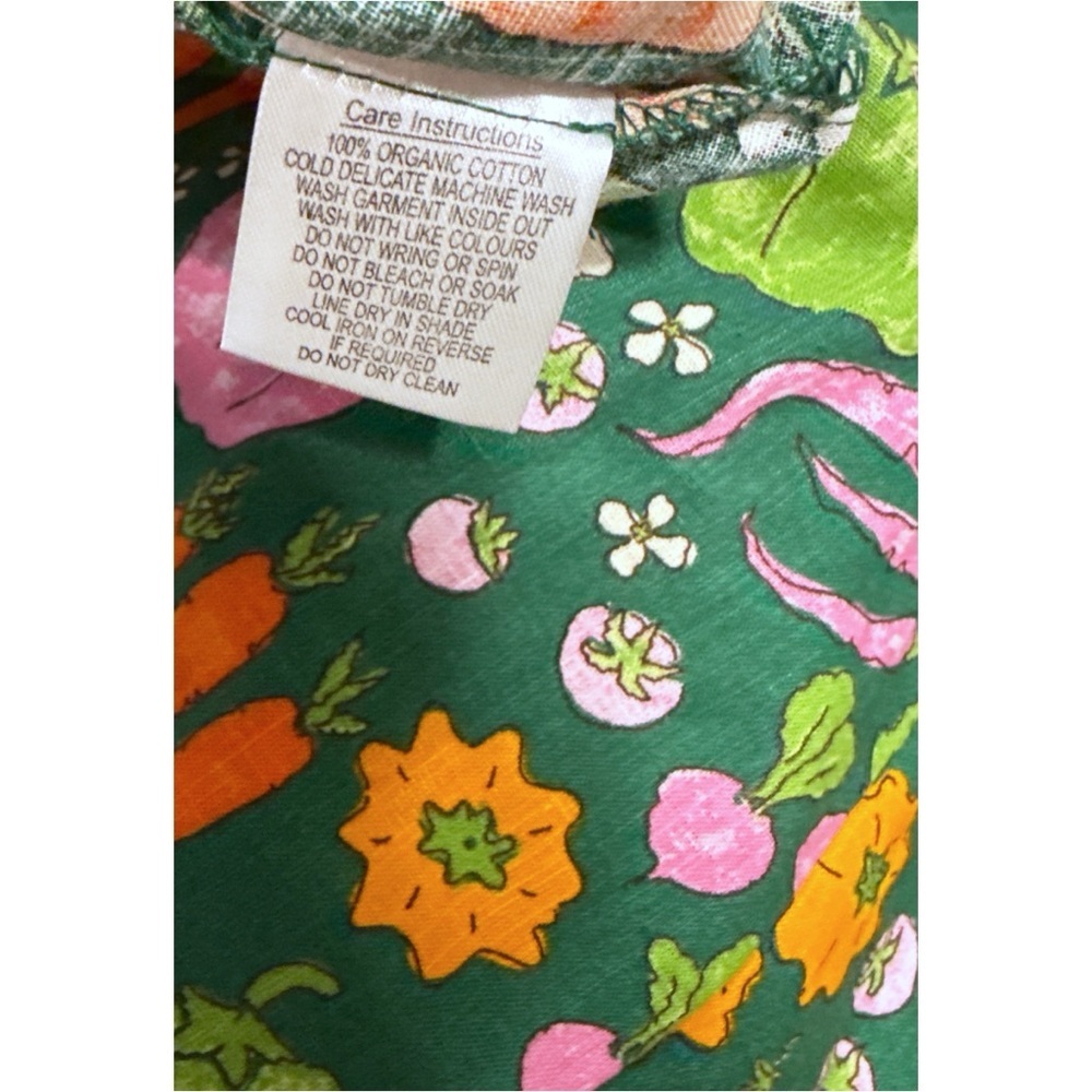 NWT Princess Highway Veggies Patch Garden Carrots Bellpepper Print Midi Dress 4​ - Picture 3 of 12